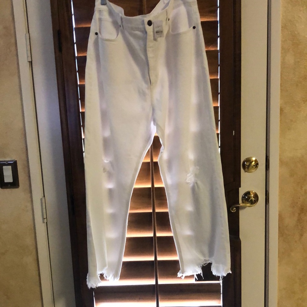 Loft New with tags high waisted straight denim